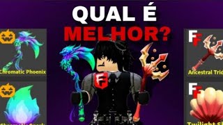 TESTANDO OS SETS CHROMATIC PHOENIX e ANCESTRAL TRIDENT #roblox #fleethefacility #marretao #fyp 