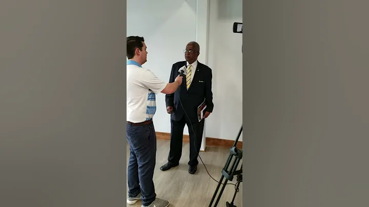 Asst. Treasurer James Gallman being interviewed at...