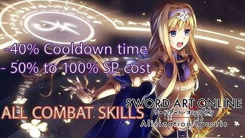 How to use Combat skills most effectively | Sword Art Online: Alicization Lycoris [SAOAL]