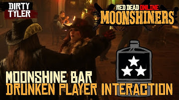 Moonshiner Bar Drunken Player Interaction Red Dead Online RDR2