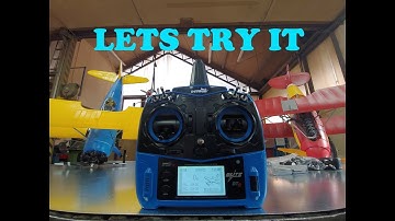 Detrum Smart Blitz DT9 BLUE 9ch transmitter with Sr86A-G Autopilot Receiver Unboxing and first look