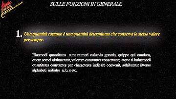 Video mostra "Fare la Matematica" - Traduzione e testo di Eulero