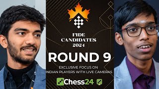 FIDE CANDIDATES 2024 DAY 9 | GUKESH VS PRAGG, VIDIT VS HIKARU