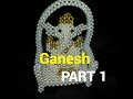 How to make  Crystal beaded Ganesh / Crystal Pearl Ganesh PART 1|Nomi.Namita crafts