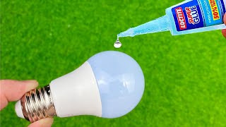 Why is it not Patented? Drip Super Glue on the LED Bulb and be Amazed!