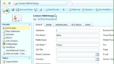 Video Demo of Microsoft CRM Social Accelerator