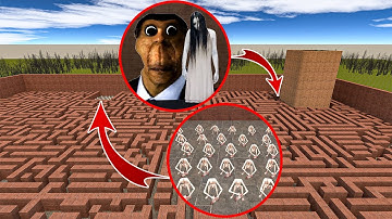 SCP 096 And SCARY OBUNGA And SCARY GHOST Garry