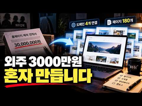 도메인 4개, 180페이지 홈페이지, AI로 혼자 만든 과정