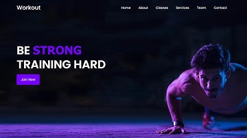 How To Make A Fitness Workout Website Using HTML & CSS | Fitness Website Design | Rizowan Ahmed Safi