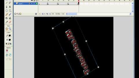 Tutorial para Macromedia Flash 8 - Crear texto dinamico