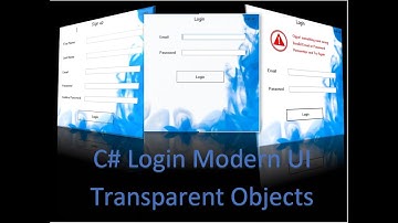 How to create login form in C# 2021 || Modern login form in C# visual studio 2019