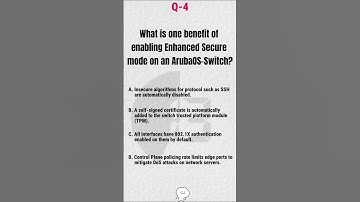 Aruba HPE6-A78: Enhancing Network Security with Enhanced Secure Mode | ArubaOS-Switch Configuration