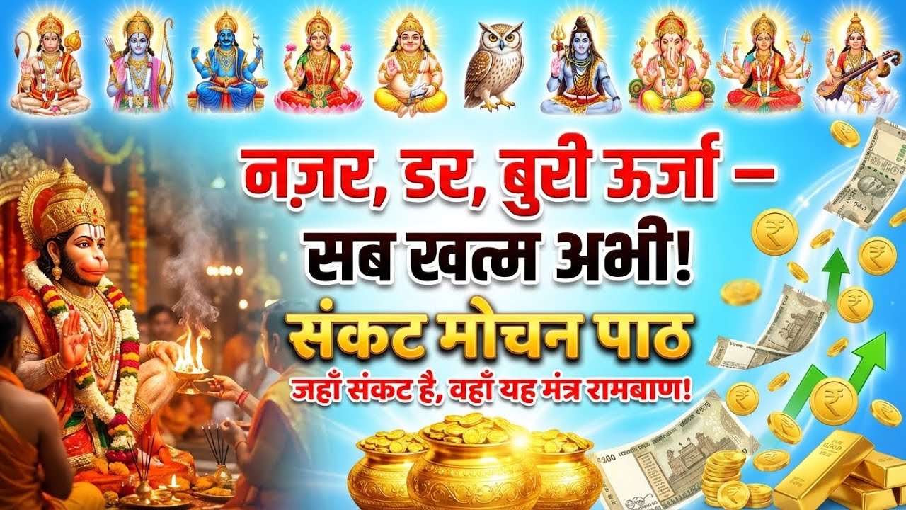 संकट मोचन पाठ सुनते ही हर परेशानी दूर | हनुमान जी तुरंत सहायता करेंगे #SankatMochan