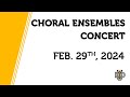 Choral ensembles concert  dordt university