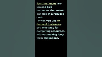 #shorts what is difference between spot instance , on demand instance and a Reserved instance ?