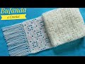 Bufanda/Chalina Tejido a Crochet(Tutorial paso a paso)Puntos muy sencillos Fácil de Tejer.