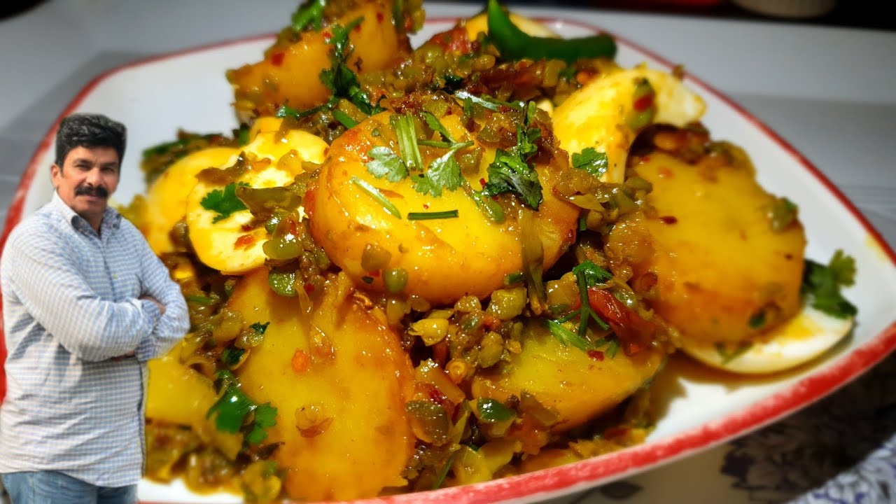 Green Alloo Anda Recipe || Homemade || Easy and Yummy || By Chef ...