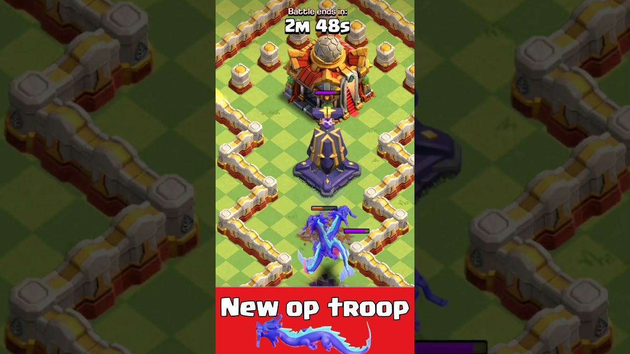 Azure dragon Vs defense|Who will win? |coc new troop water dragon|