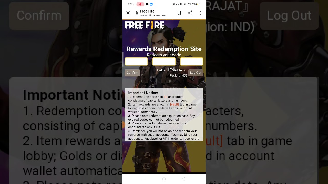 CUPID SCAR REDEEM CODE FOR MY SUBSCRIBERS ❤️