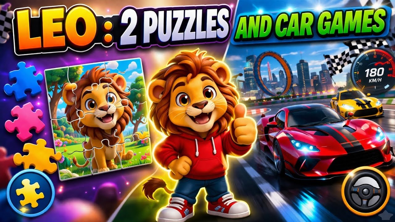 Fun Kids Game 😍 LEO Puzzle & Car Games 🚗🧩 | Full Gameplay#KidsGames # ...