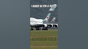 I asked AI for a 747 #747 #aiimages