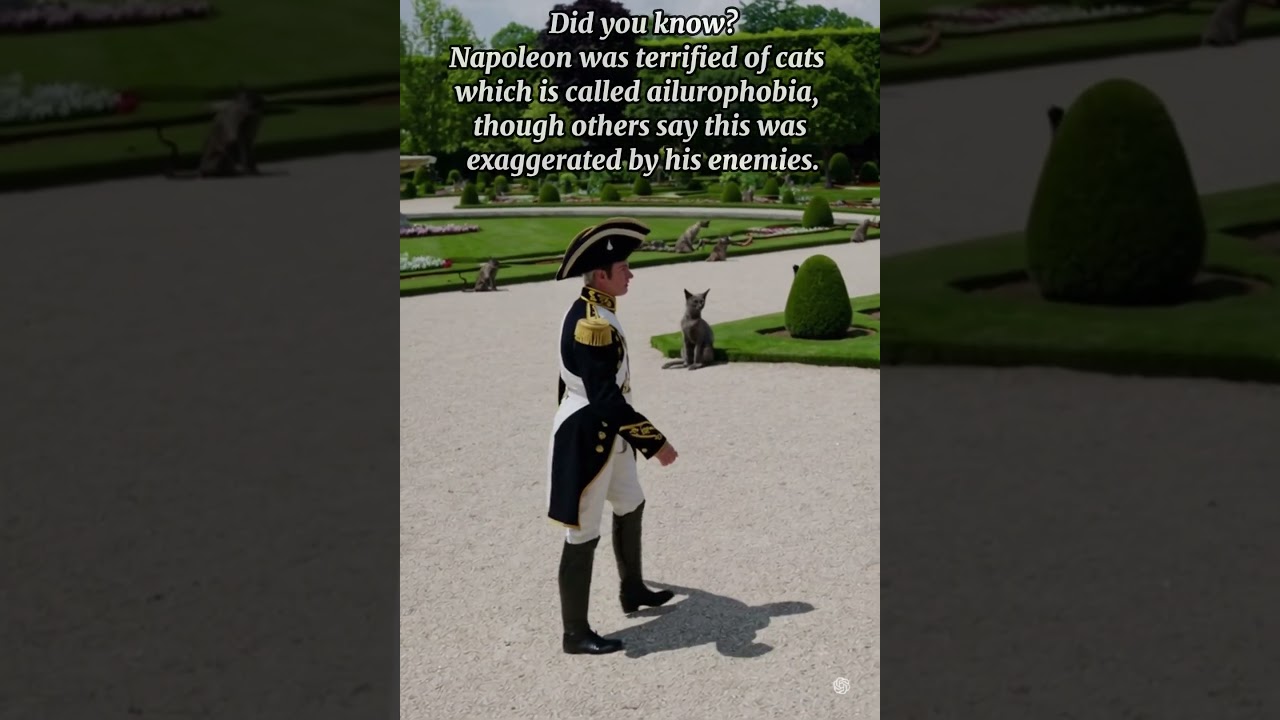 Napoleon was afraid of cats! 