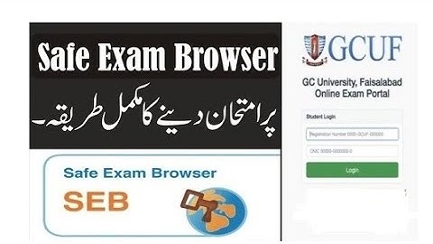 GCUF Online Exam Demo for campus, Sub Campuses and Govt Affiliated Colleges
