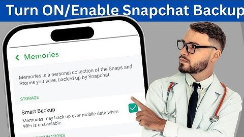 How to enable snapchat memories backup l How to turn on or off snapchat smart backup