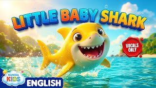 Little Baby Shark - English (Vocals Only) 🦈 Worship Allah | Halal Nursery Rhymes | No Music