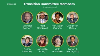 Oakland Mayor-elect Barbara Lee names transition team to help execute her policy vision Wealth