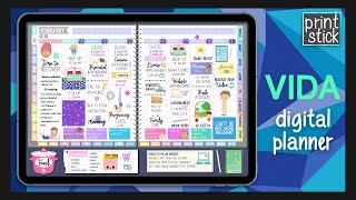 NEW Vida Digital Planner for iPad - Full overview + COUPON | Digital Planning by PrintStick screenshot 2