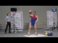 Денис Гафаров. Рывок 185 (32кг). Чемпионат Европы 2017 по гиревому спорту