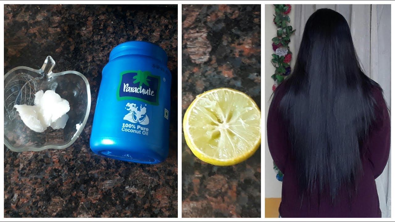 Coconut oil & lemon juice DIY for healthy hair YouTube