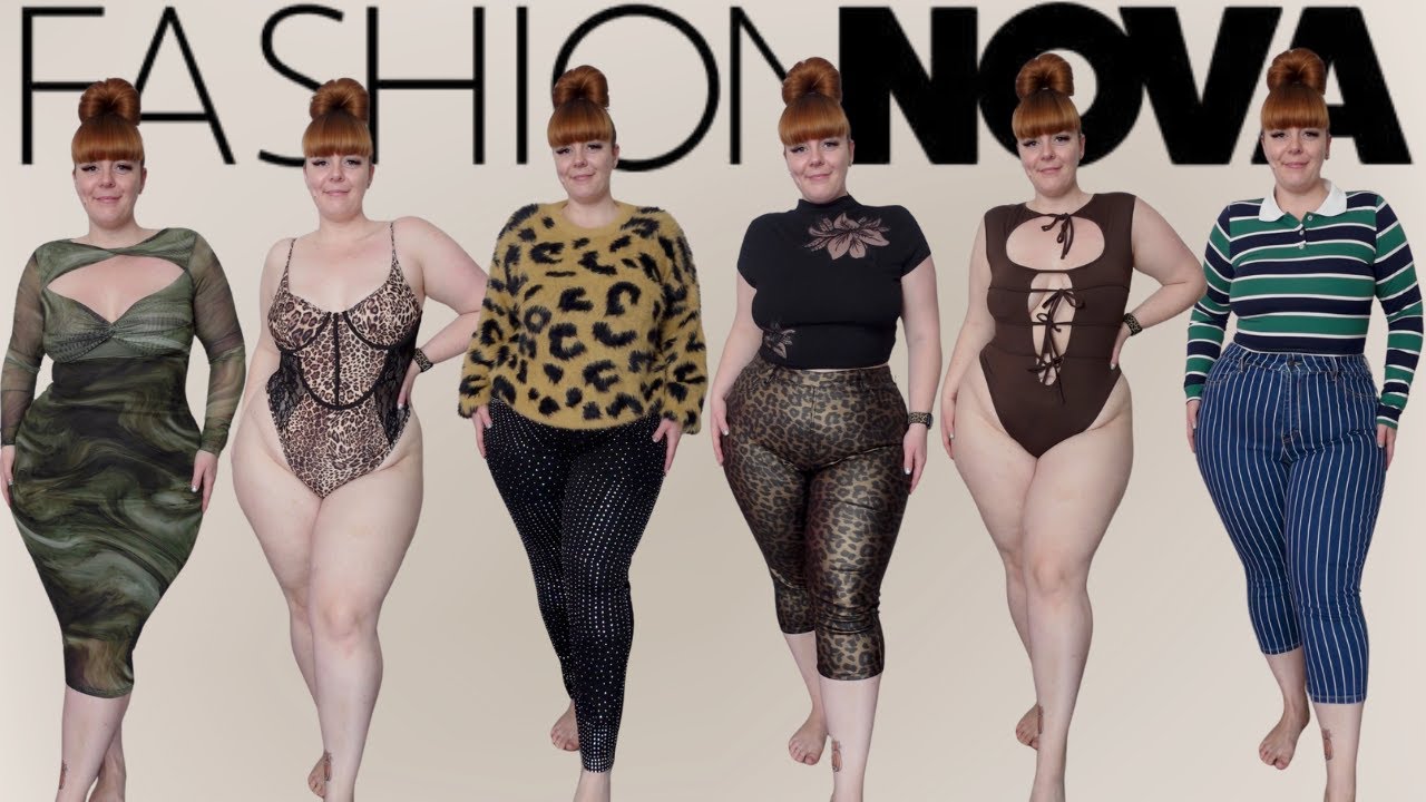 Примерка одежды Fashion Nova Curve.