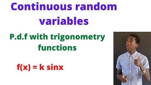random variables with trig functions in their p.d.f.........#africastruggle.