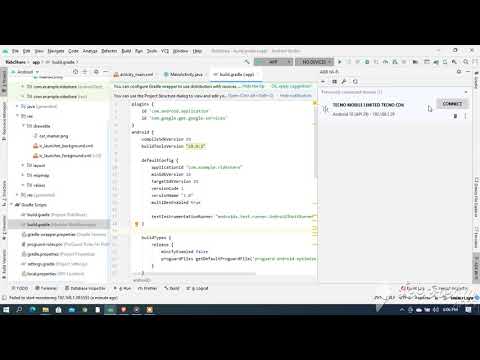 how to connect android studio with phone without a cable when debugging or testing