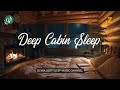 Crackling Fire in Cozy Woodland Cabin – Rainy Night for Study 🌧️🔥