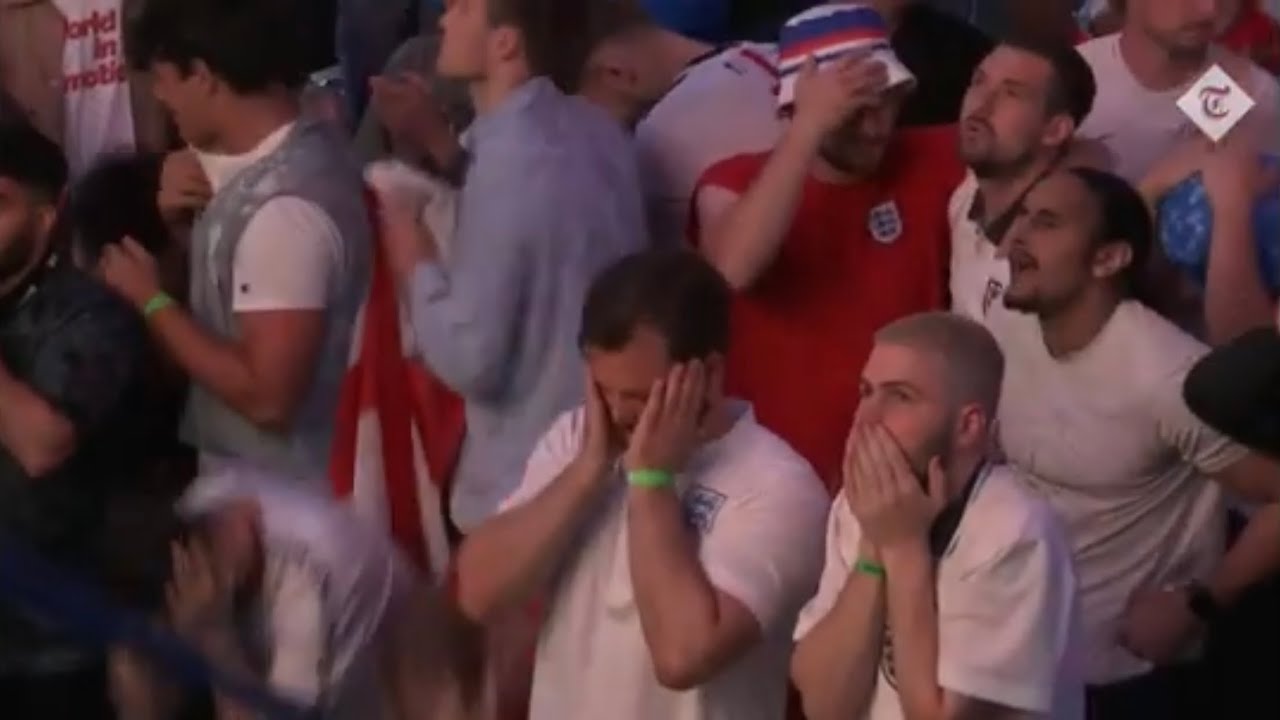 LIVE ENGLAND FANS CRYING AFTER PENALTY SHOOTOUT LOSS VS ITALY IN EURO