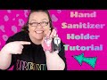 DIY Hand Sanitizer Tutorial on a Single Needle Embroidery Machine #sewing #bagmaking #rjafmakes