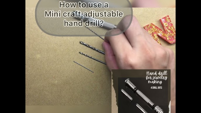 Mini Miniature Precision Hand Drill Model Making Craft Hobby Watch