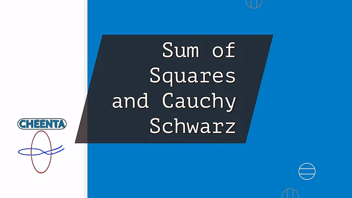 Sum of Squares and Cauchy Schwarz || Math Olympiad