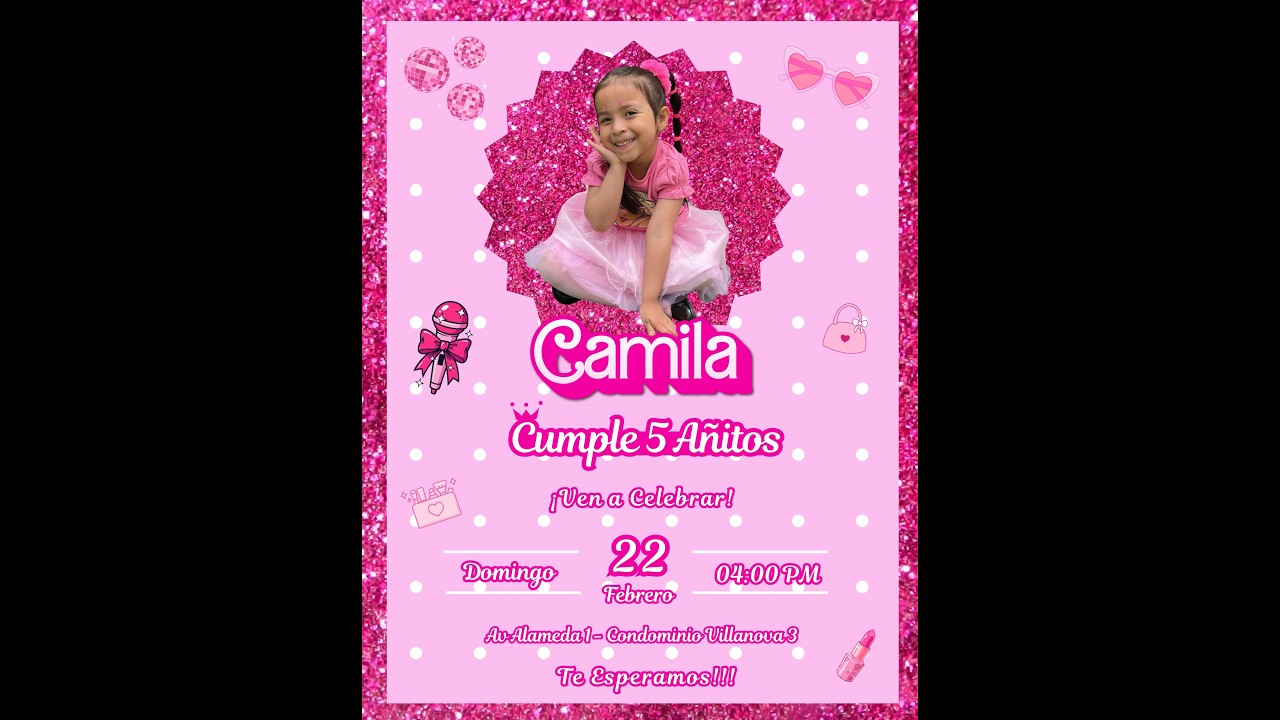 CAMILA - CUMPLE 5 AÑITOS EN 4K - DOMINGO 22 DE FEBRERO 2026