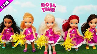 Elsie and Annie made a mistake at Cheerleading! Learning Teamwork