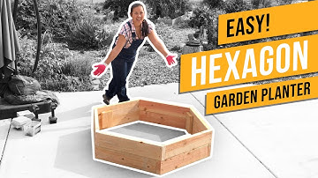 How to BUILD a HEXAGON Garden Planter 🌿