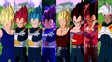 Vegeta All Forms and Transformations (Official & Mods) - DRAGON BALL: Sparking! ZERO