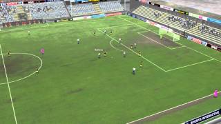 Football Manager 2013: Guisley players lining up for non existant corner