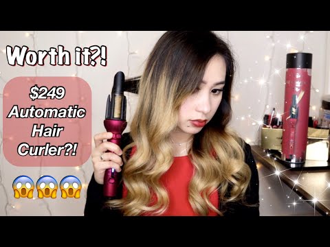 HOW TO USE TNS AUTOMATIC HAIR CURLER (REVIEW & DEMO)