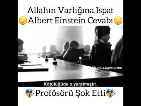 Allah'ın Varlığı hakkında Albert einstein'ın Cevabı !