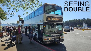 Seeing Double - BC Transit (Victoria) 2002 Dennis Trident 3/Duple Metsec DM5000 No. 9037 on line 70X