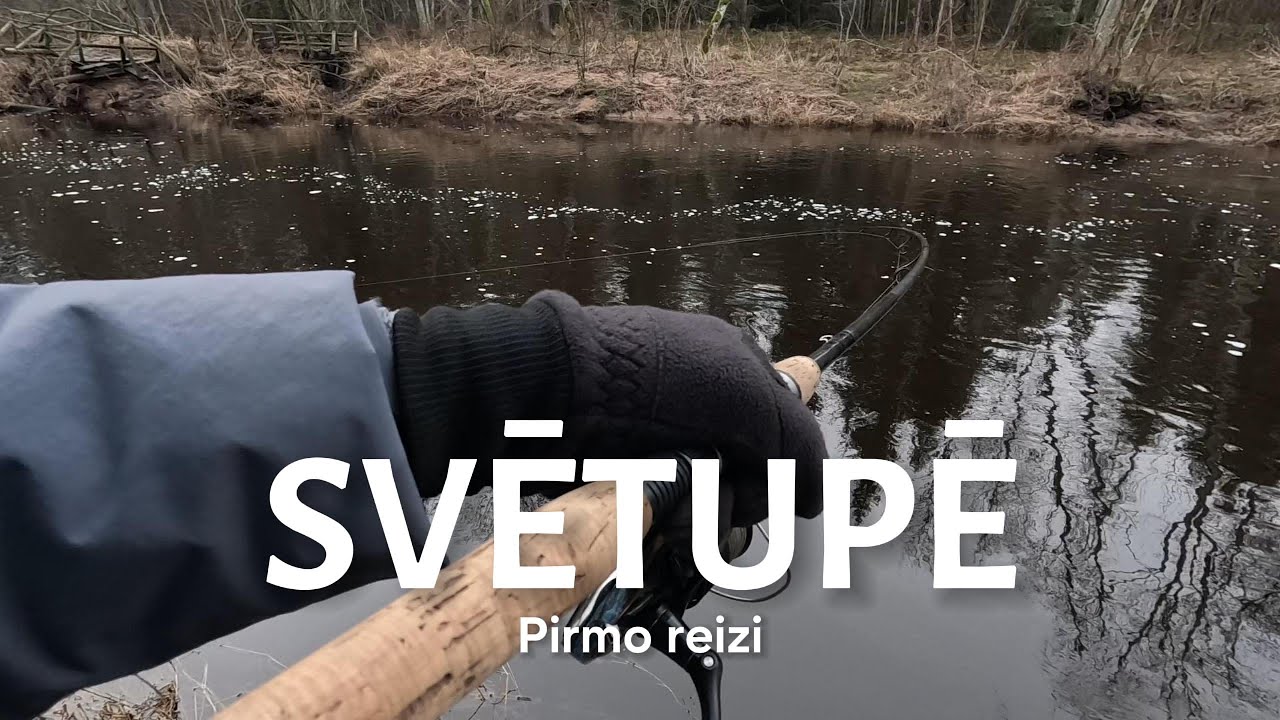 Pirmo reizi izmēģinu spēkus Svētupē, atkal atrodu mānekļus un arī tieku pie kādas zivtiņas!